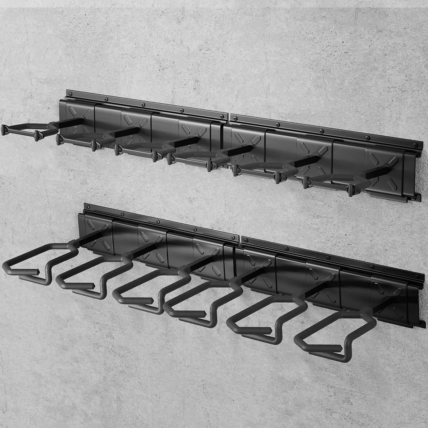 3/4/6/8/12 Slots Long Gun Rack Wall Mounted Shotgun Rack Adjustable Rifle Storage Holder Rifle Racks 220 Lbs Load Storager