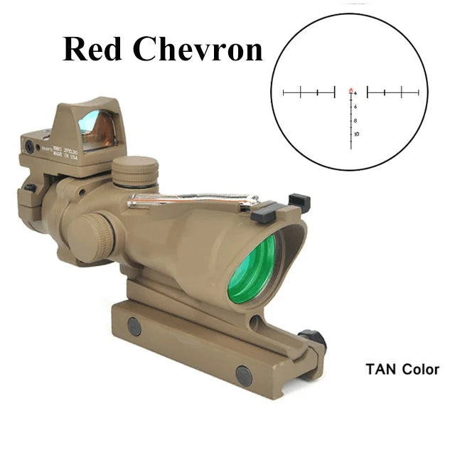 Nabila Adjustable 4x32 Red Dot Rifle Scope With 20mm Rail