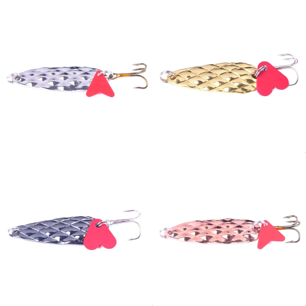 Metal Spoons Lures Rotating Vibration Fishing Bait For Trout