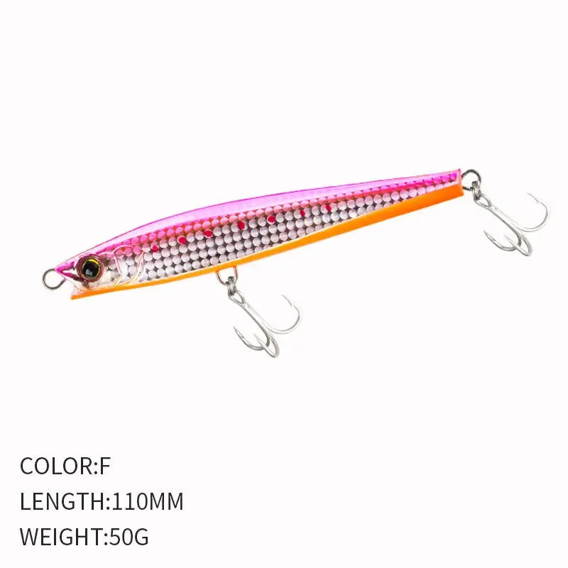 YTYIN Bass Lure Sinking Minnow Pencil Saltwater Bait