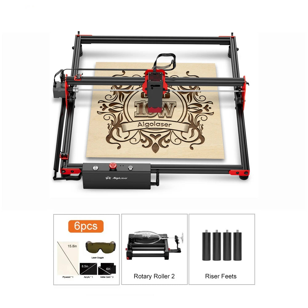 AlgoLaser 10W Laser Engraver DIY Kit CNC Cutter with Extensions