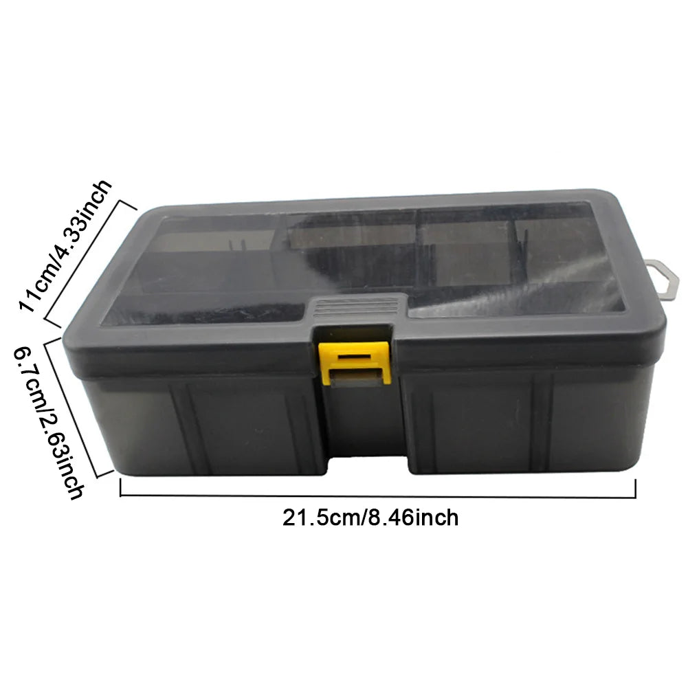 Shunmaii Double Layer Fishing Box With Adjustable Dividers For Bait