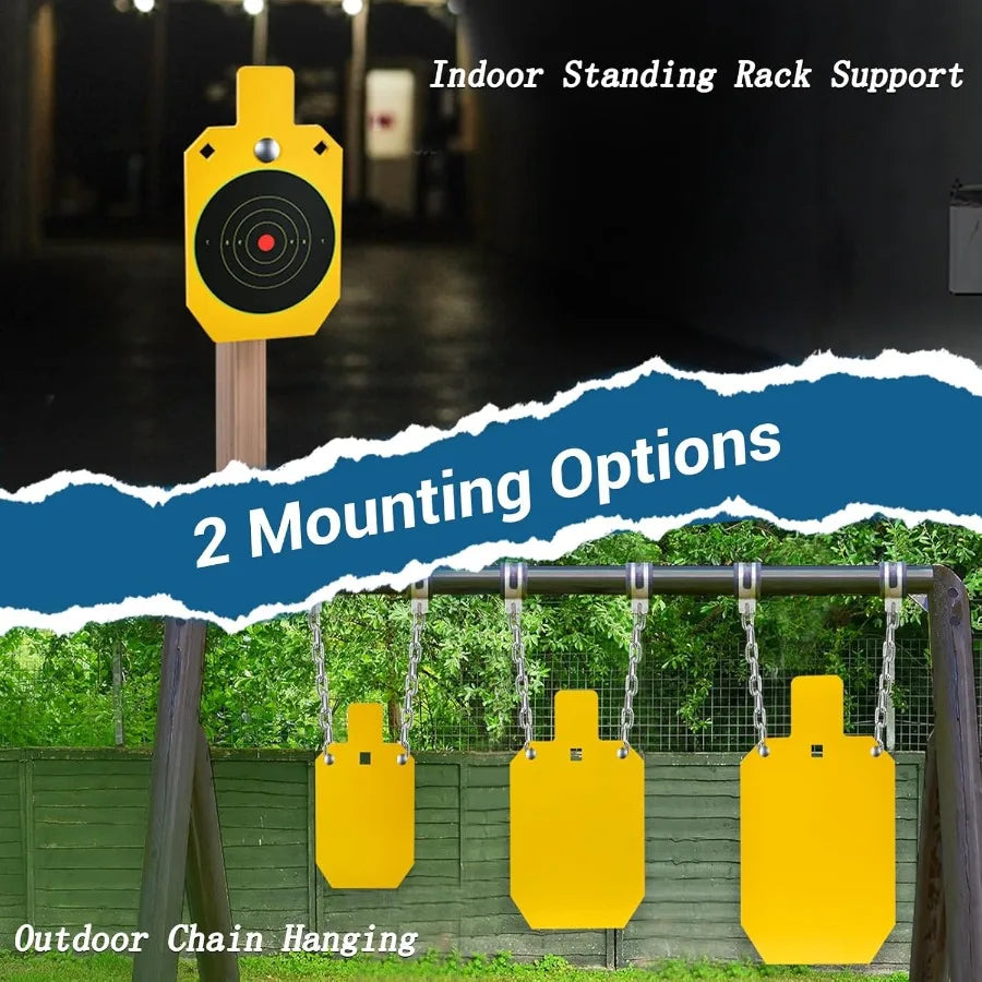 High Concerned AR500 Steel Targets With T Post Hanger Practice
