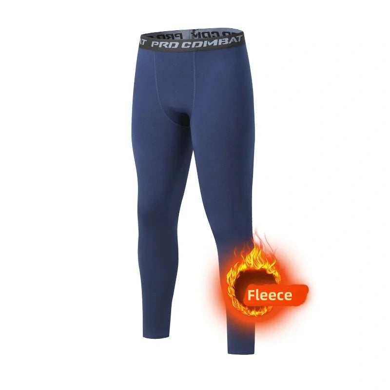 YOUONGWEARCN Men Thermal Underwear Fleece Leggings Warm Tights
