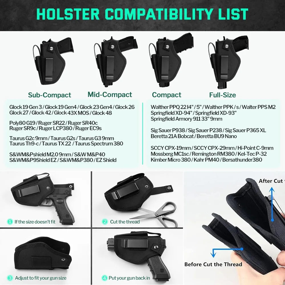 Carry Platform Concealed Carry Pistol Holster Universal IWB OWB