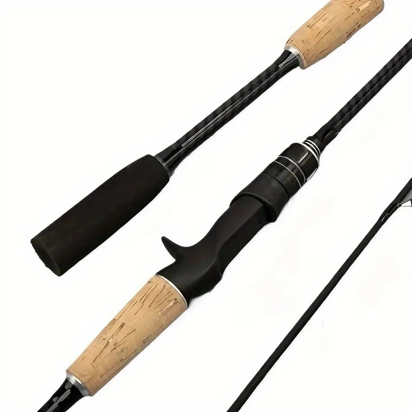 Ultralight Carbon Fiber Fly Fishing Rod With Wooden Handle