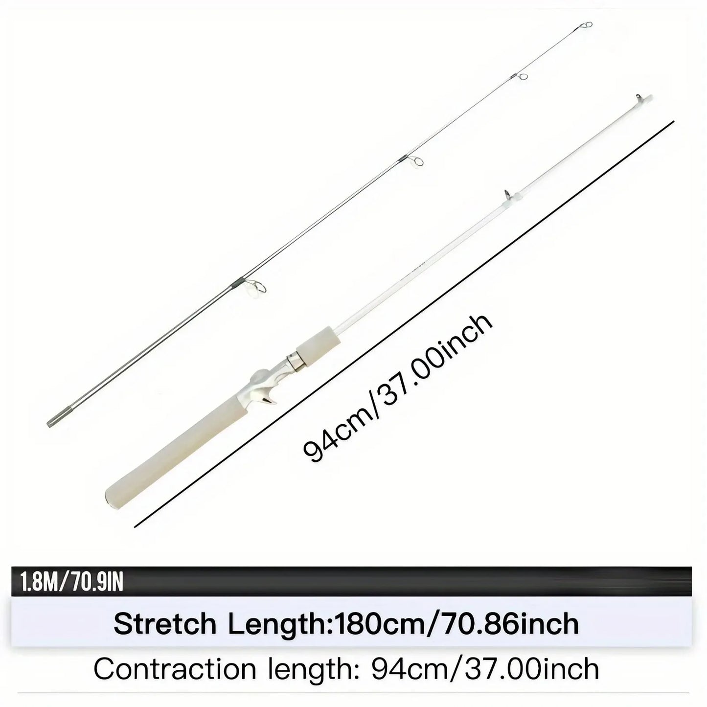 Durable Fiberglass Spinning Fishing Rod for Anglers