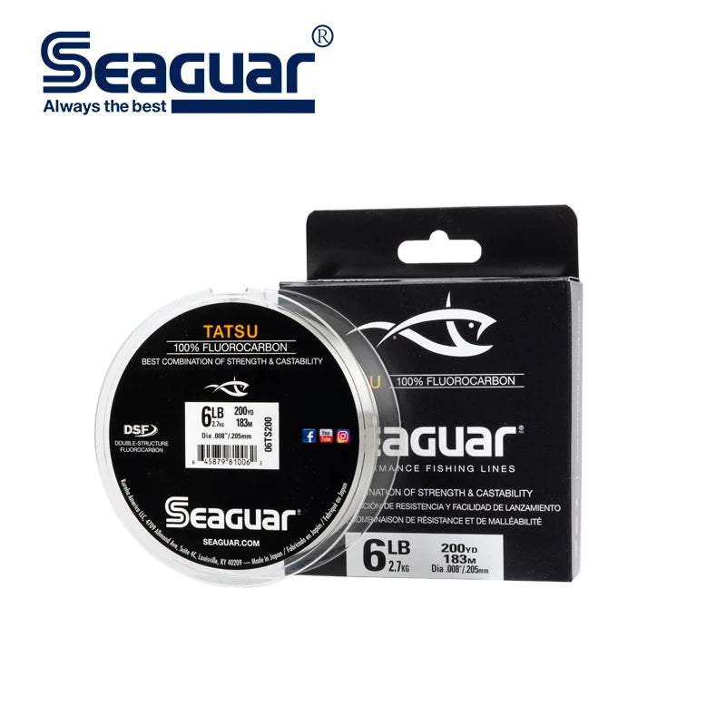 Seaguar TATSU Fluorocarbon Fishing Line Made In Japan