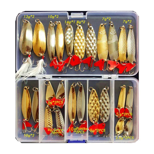 FORREECCIC Jigging Spoon Fishing Lure Set For Ocean Angling Tackle