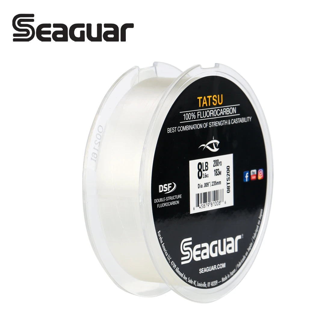 Seaguar TATSU Fluorocarbon Fishing Line Made In Japan