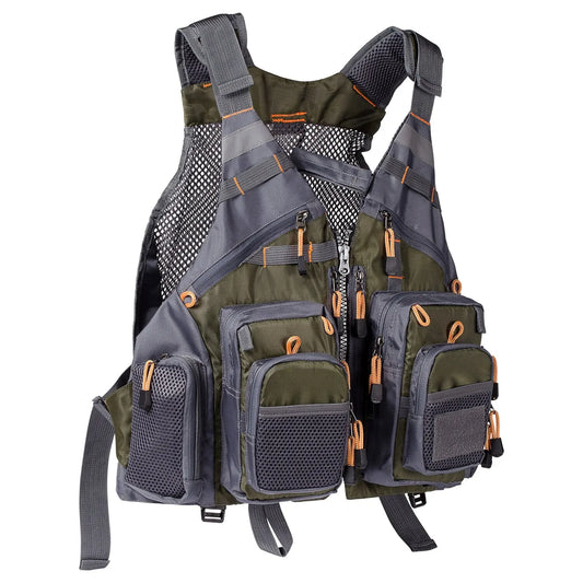 Bassdash Breathable Adjustable Fishing Vest For Outdoor Sports And Tackle