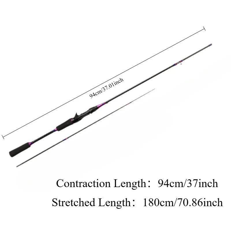 FridayInFishing Carbon Fiber Telescopic Lure Rod Universal Fishing Rod