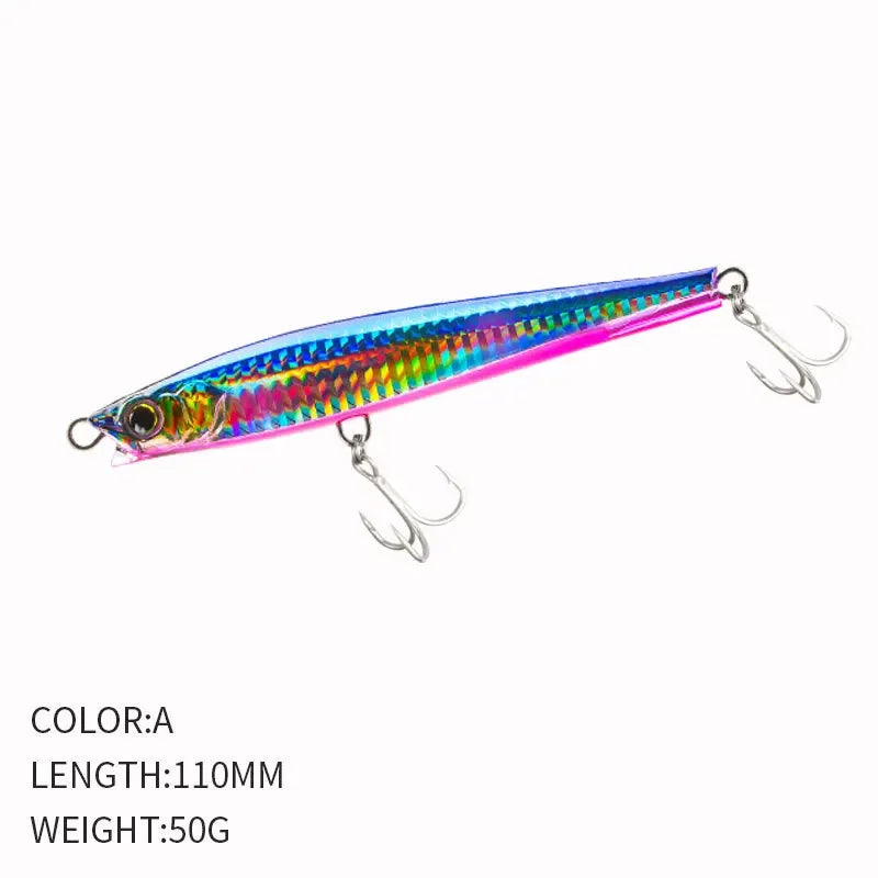 YTYIN Bass Lure Sinking Minnow Pencil Saltwater Bait