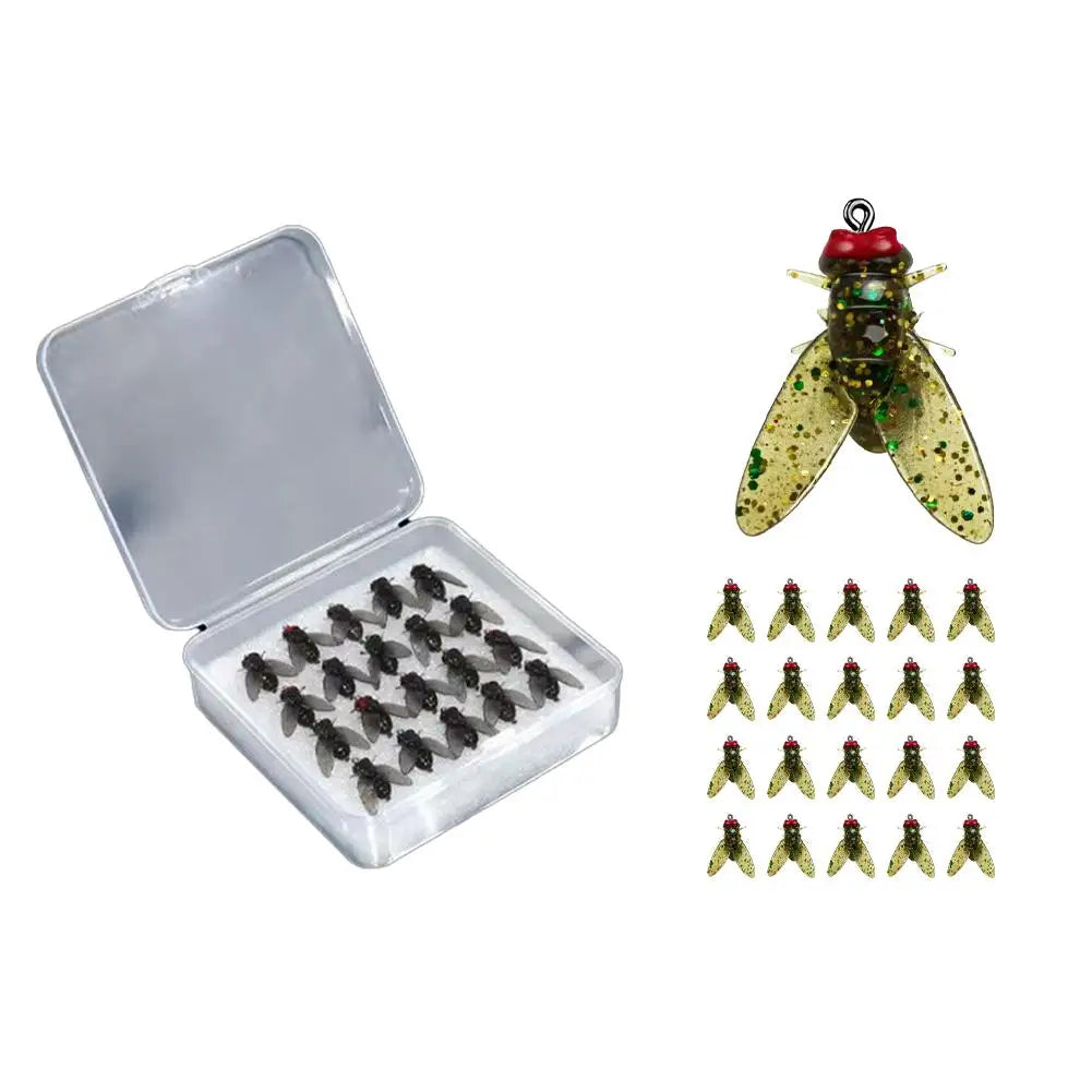 Trout Fly Fishing Lure Kit With Jig Swimbait Hooks