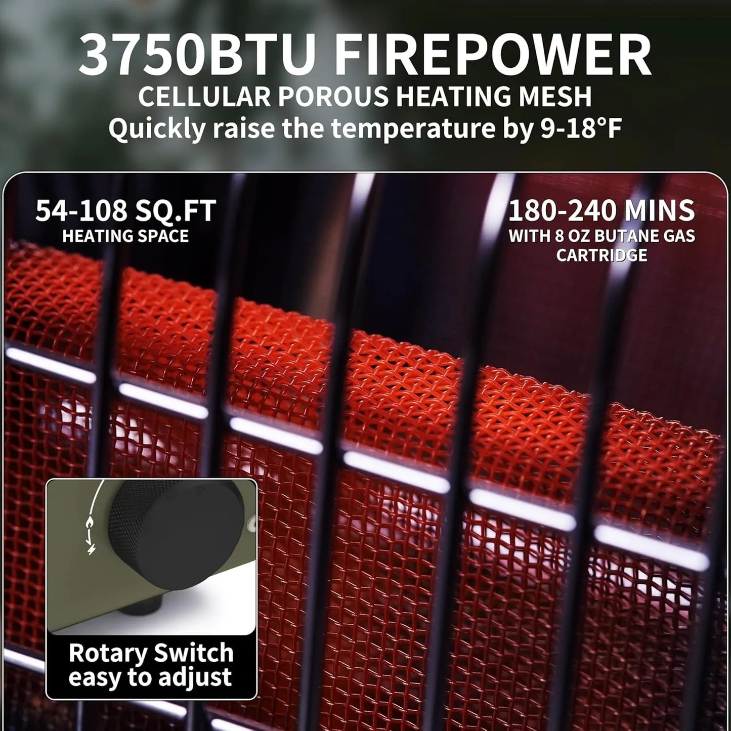 Naturehike Portable Camp Heater for Indoor and Outdoor Use