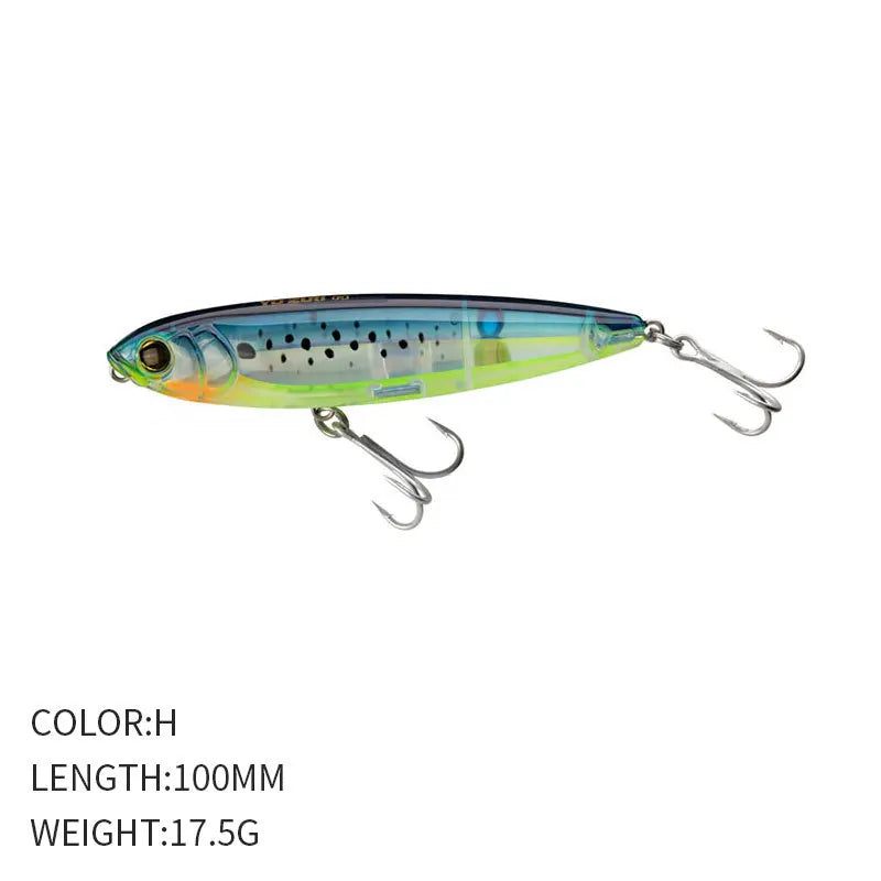YTYIN Surface Pencil Lure Swimbait Topwater for Bass Trout