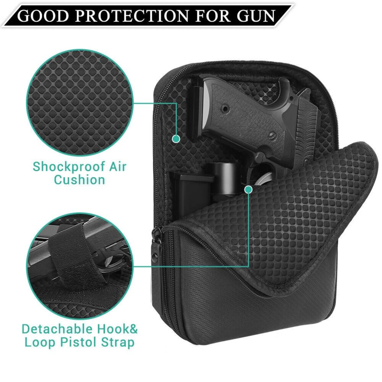 Hand Options Concealed Carry Gun Pouch Holster For Waist Belt