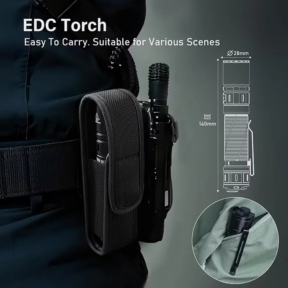 Sofirn SK30 2800LM Tactical Flashlight USB C 21700 Battery Rechargeable