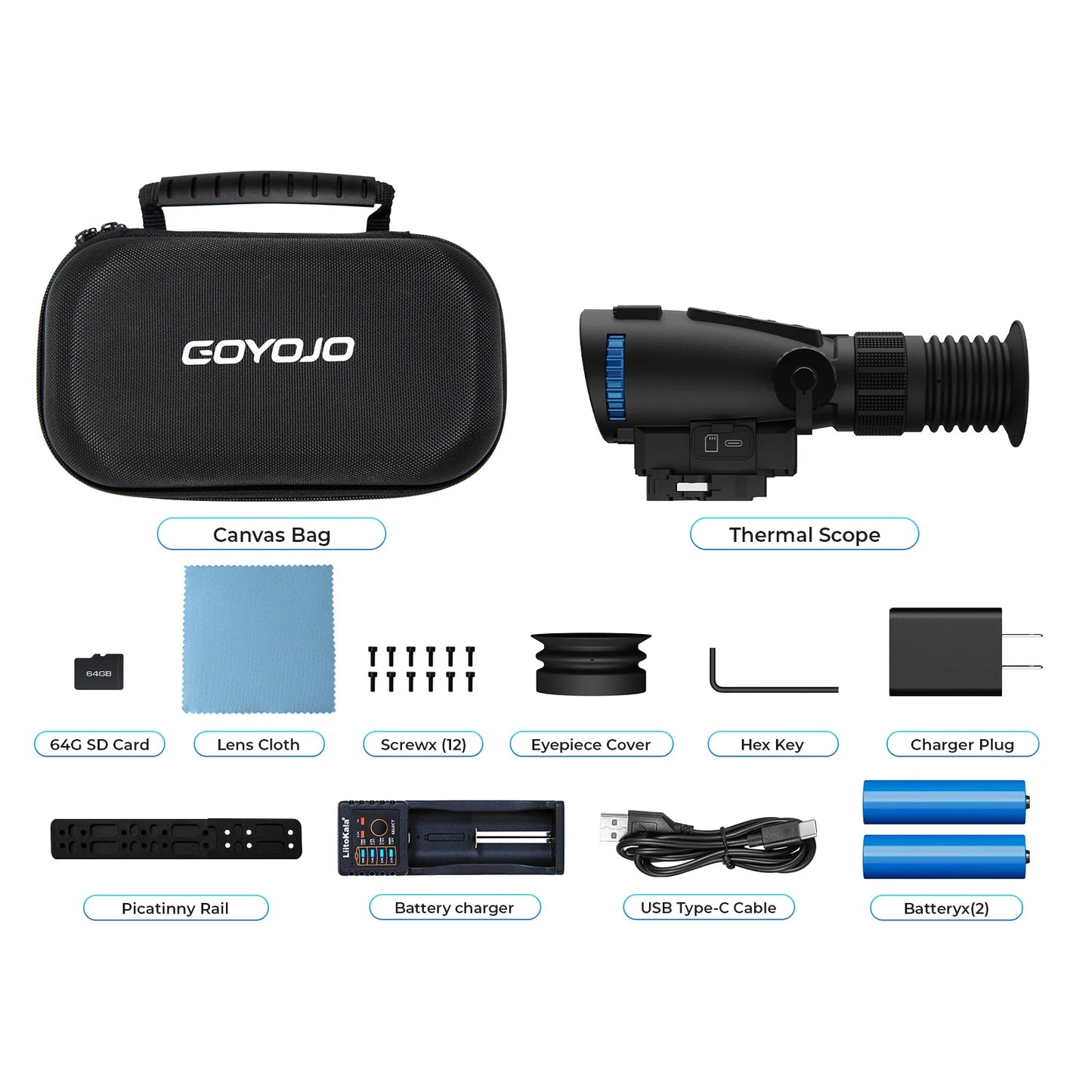 CSCUNSHE Thermal Scope GRL325 GRL335 55Hz 1500m Video Rec