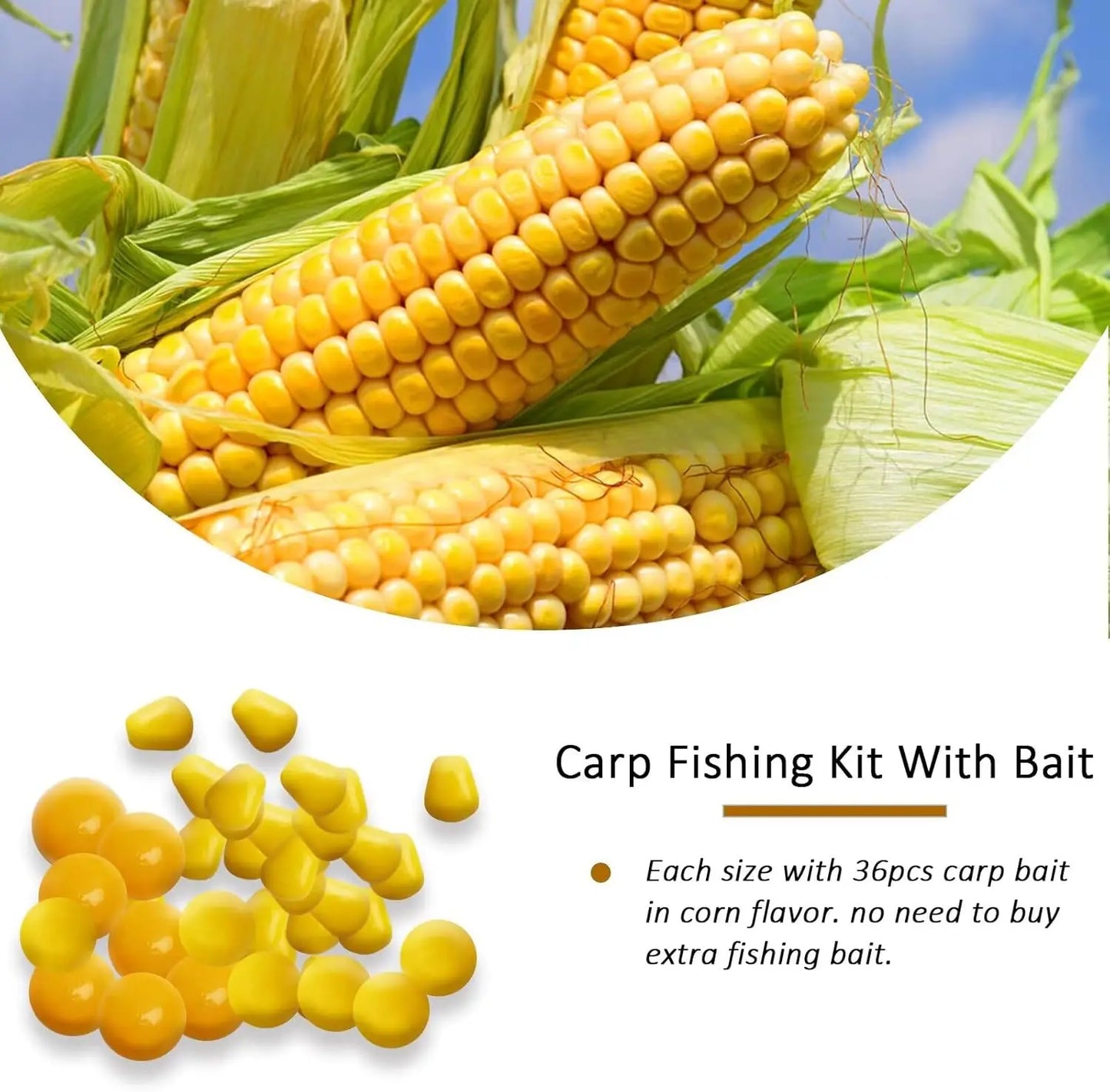 DOVESUN Carp Rig Kit With Heavy Barbed Hooks And Baits