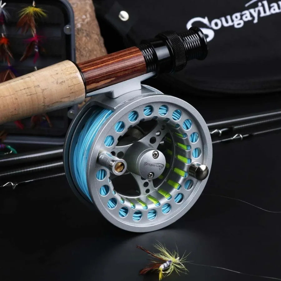 Saltwater Freshwater Fly Fishing Rod And Reel Combo Kit