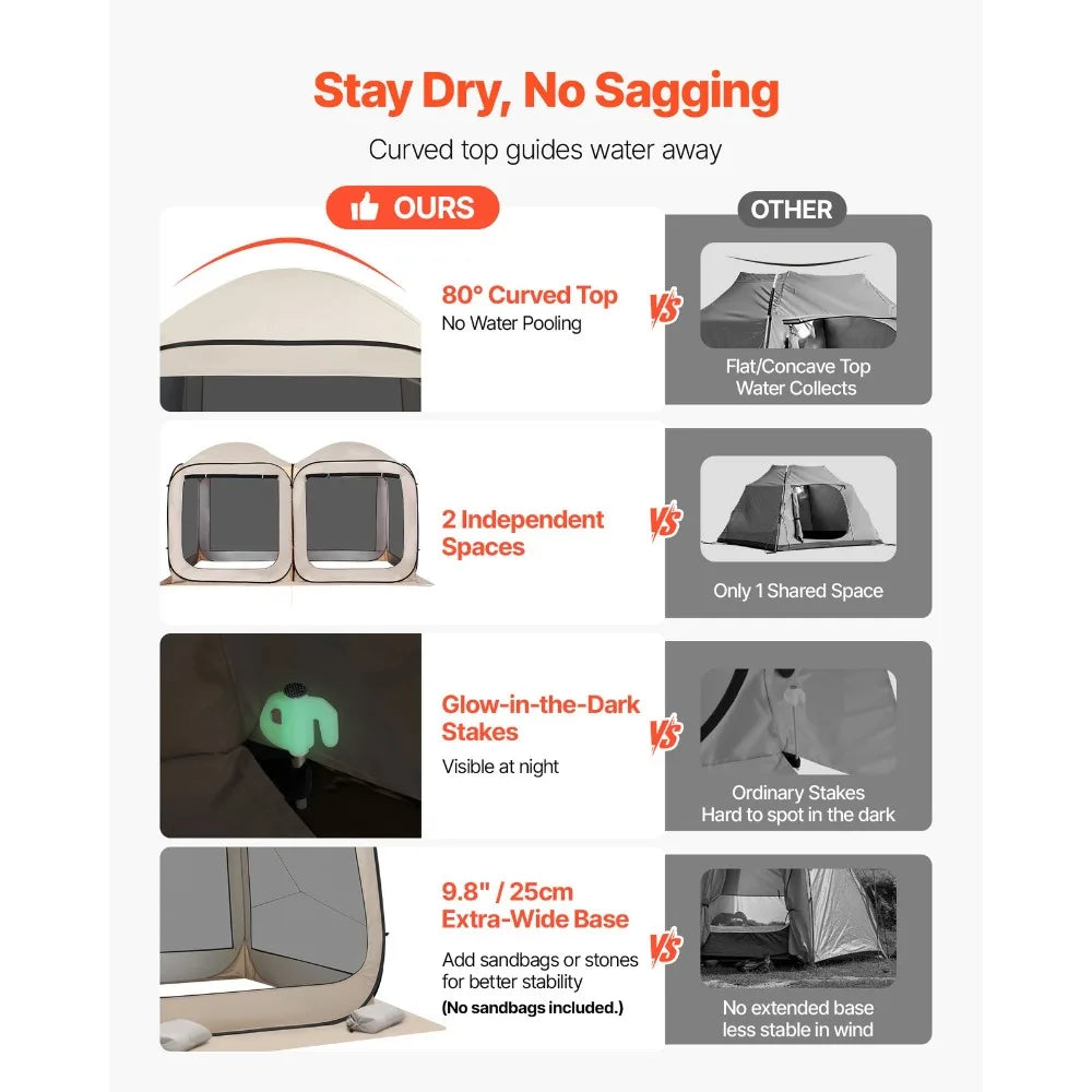 Pop Up Screen House Tent Gazebo For Outdoor Camping