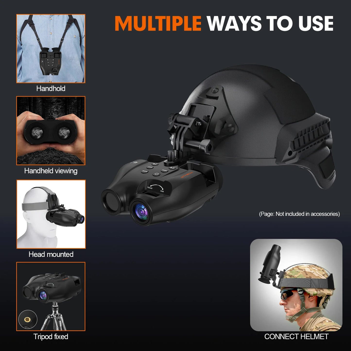 Hign-concerned Chemical N4 Night Vision Goggles With 5x Zoom