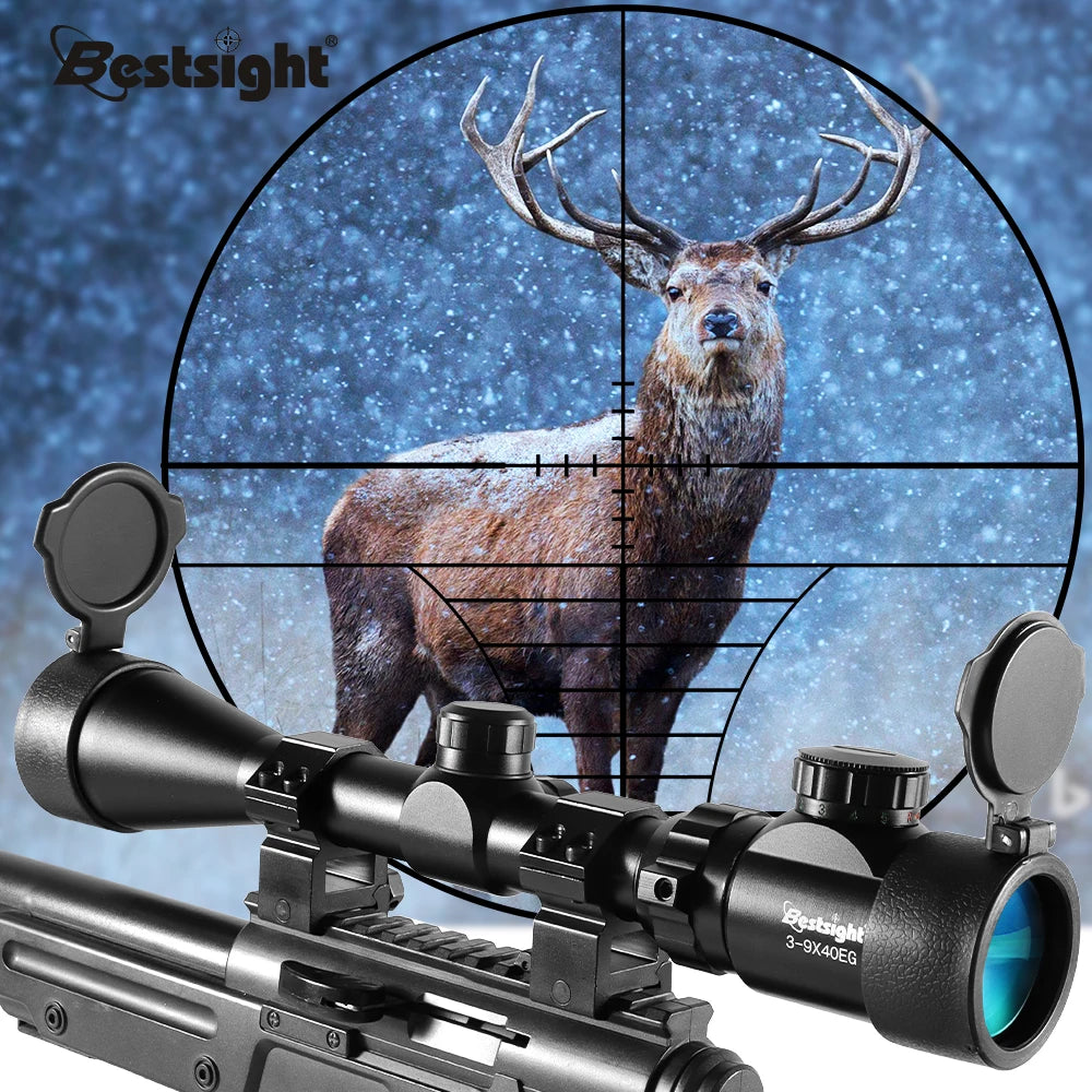 Nabila 3-9x40 Rifle Scope With Illuminated Mil-Dot Reticle