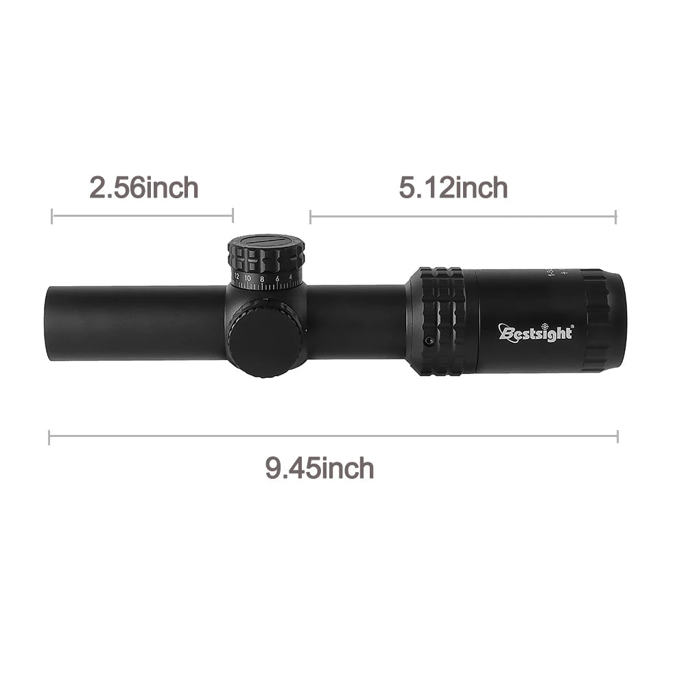 Bestsight 1-5X24 Tactical Rifle Scope Illuminated Reticle