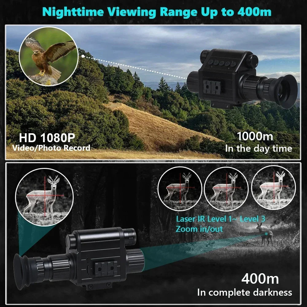 Megaorei Digital Night Vision Riflescope 940nm IR 5X Zoom Hunting