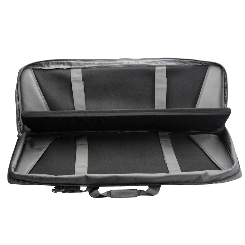 LQARMY Tactical Double Rifle Case with Molle Bag Sniper