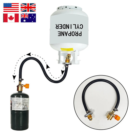 APWIKOGER Propane Refill Adapter Hose With On Off Control Valve