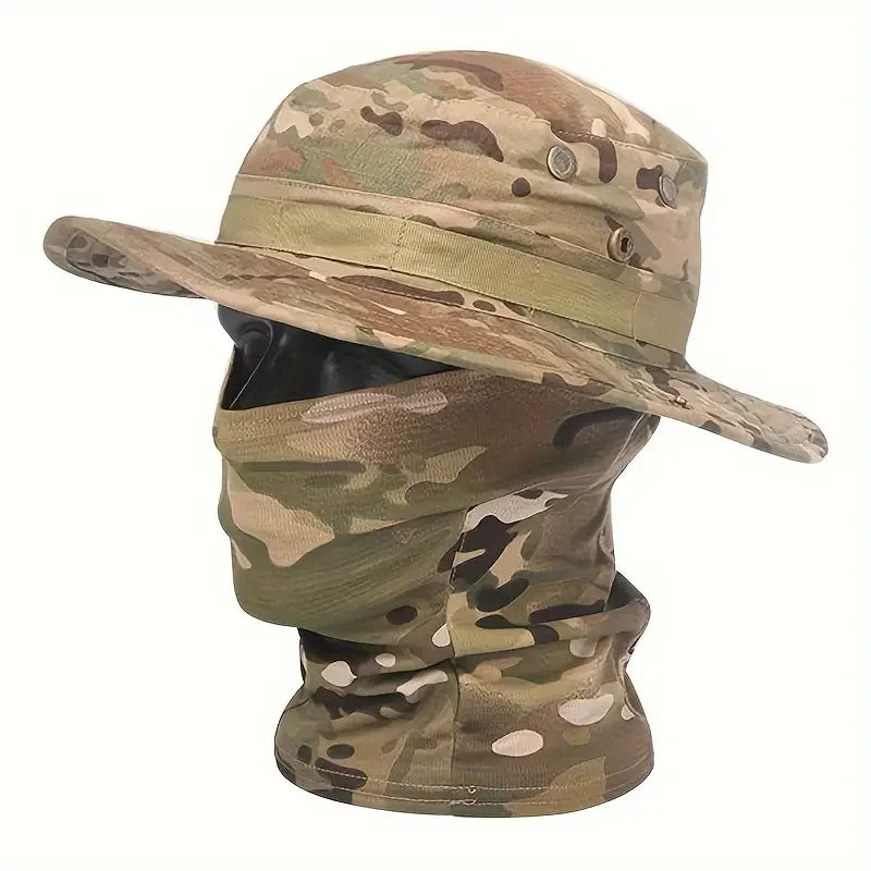 CN Zhejiang Camouflage Boonie Cap Balaclava Hat Outdoor Hunting
