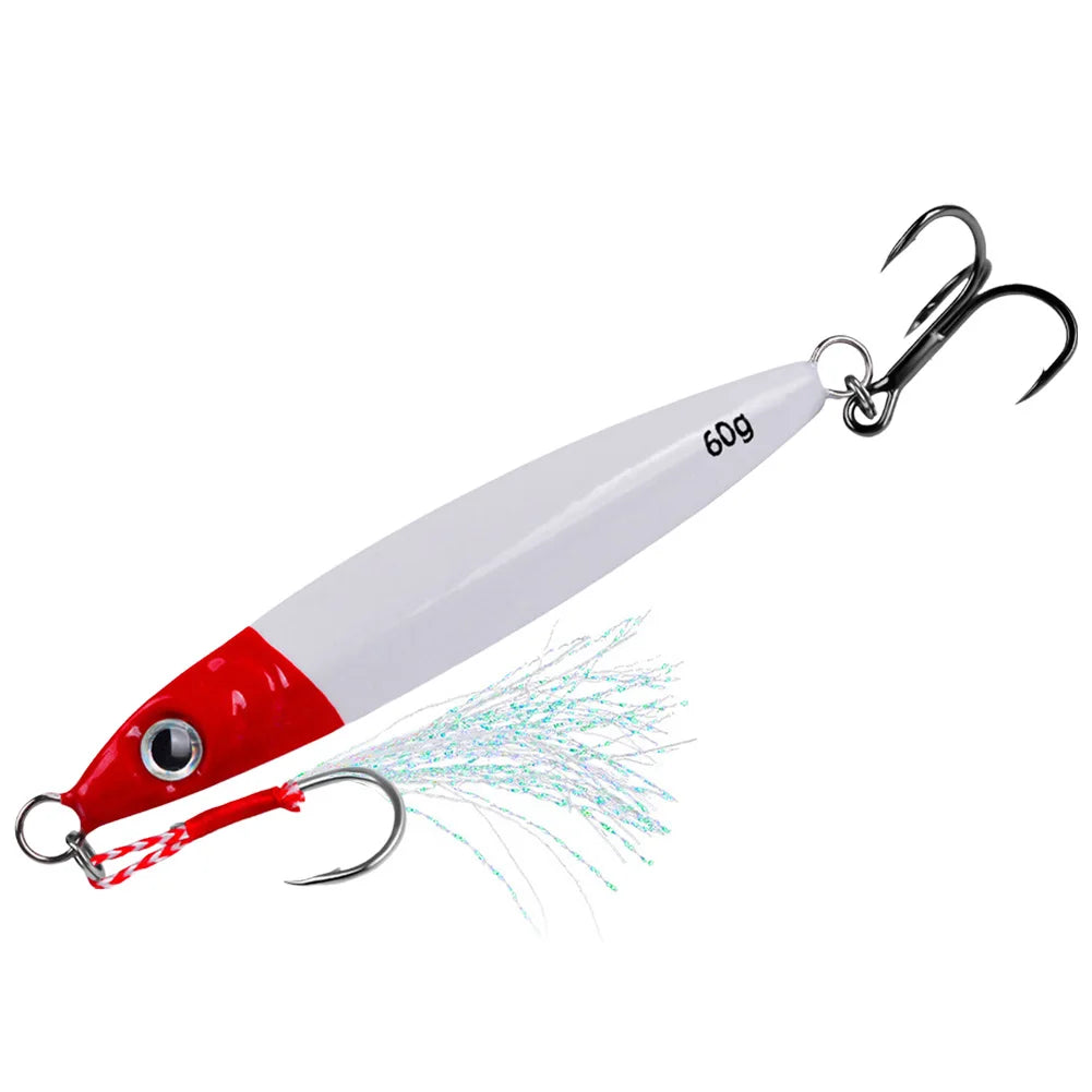 Metal Jig Fishing Lure Trolling Hardbait Fast Sinking Saltwater Bass