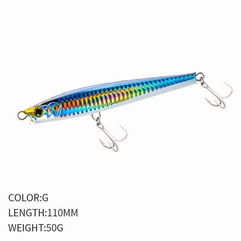 YTYIN Bass Lure Sinking Minnow Pencil Saltwater Bait