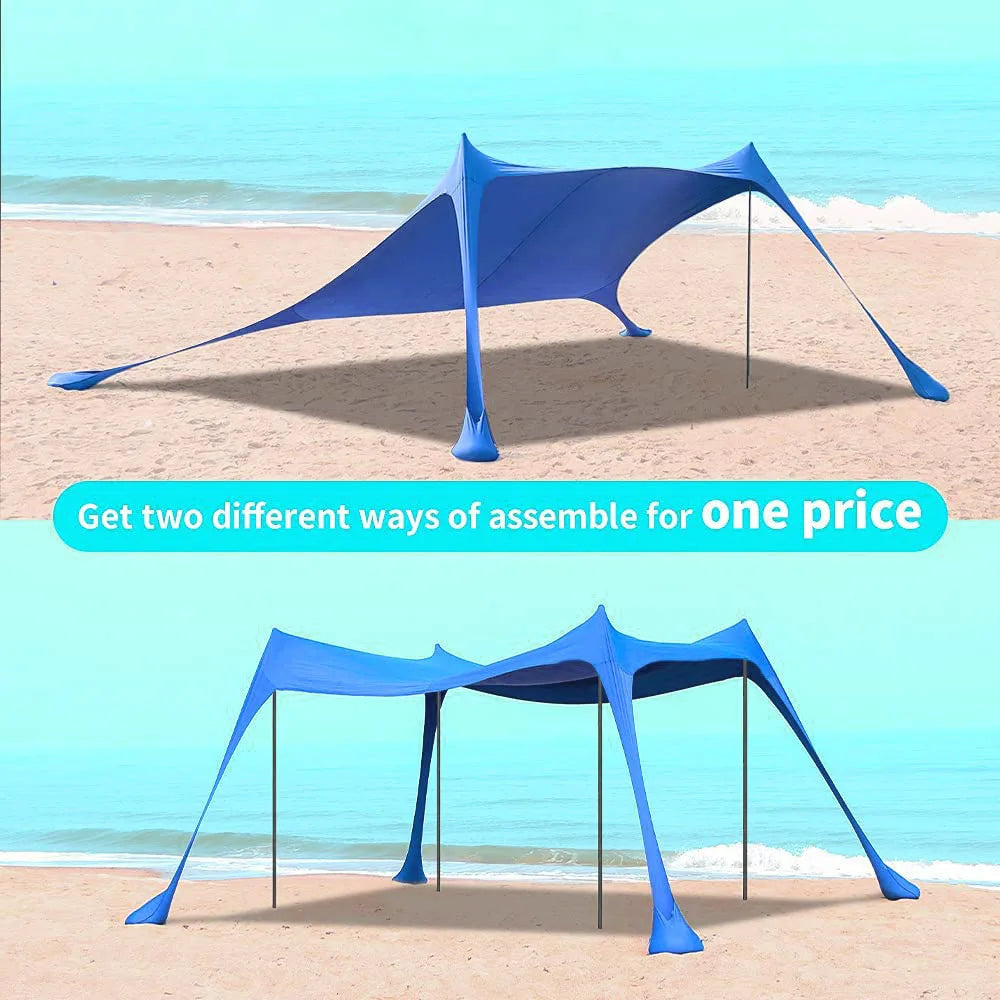 Canopy Tent Lawn And Beach Outdoor Camping Sun Protection And Cooling Shelter