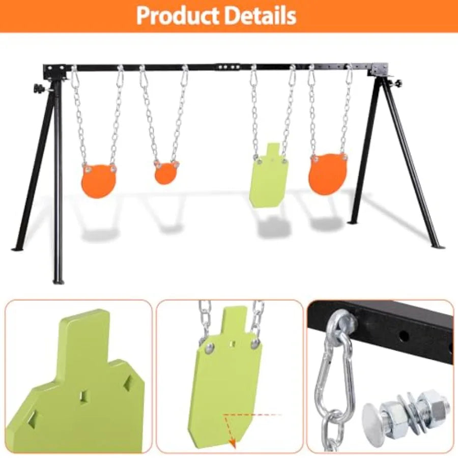 High-Concerned AR500 Steel Targets Stand Kit for Rifle Pistol Training