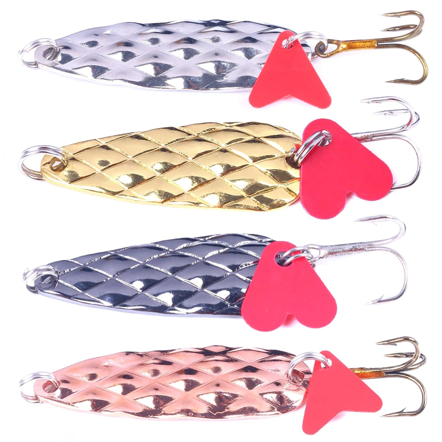 Metal Spoons Lures Rotating Vibration Fishing Bait For Trout