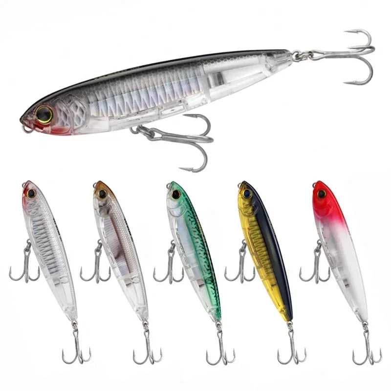 YTYIN Surface Pencil Lure Swimbait Topwater for Bass Trout