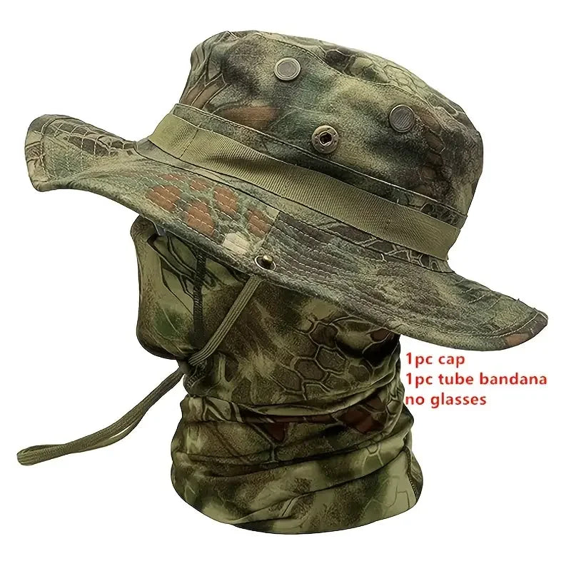 CN Zhejiang Camouflage Boonie Cap Balaclava Hat Outdoor Hunting