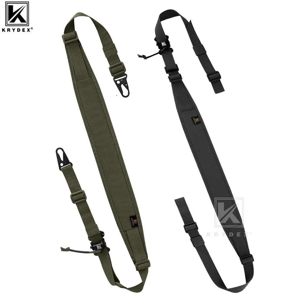 KRYDEX Tactical Modular Rifle Sling 2 Point Removable 1 Point