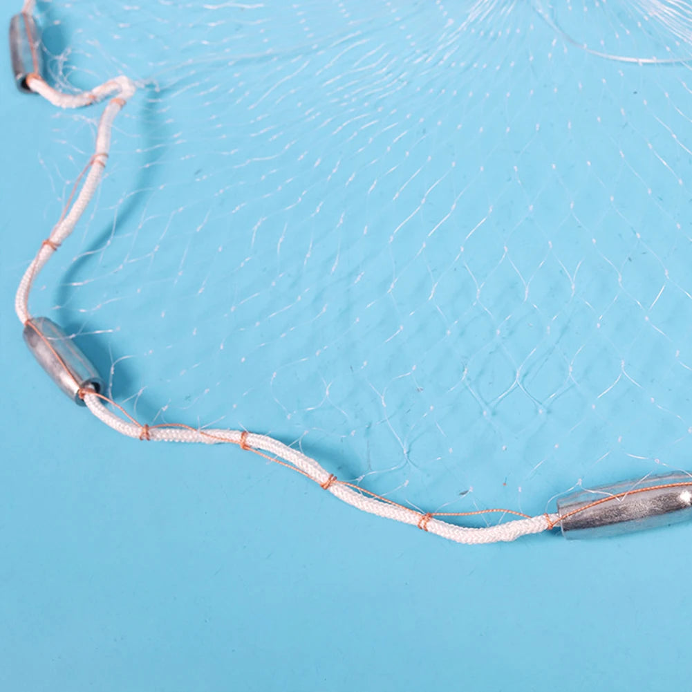 ALLOYSEED Fishing Cast Net Portable Hand Cast Net Pro