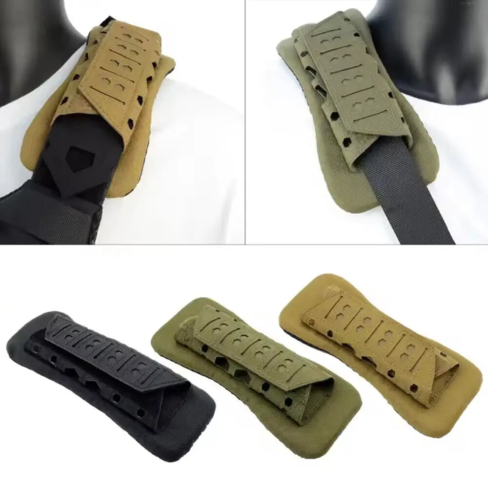 Nylon Mesh Vest Shoulder Pad Tactical MOLLE Backpack