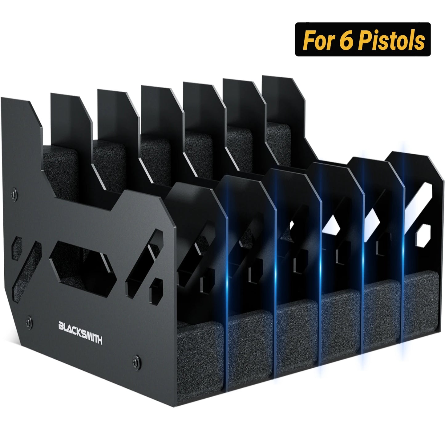 Pistol Holder Gun Rack By Black 4/5/6 Slots