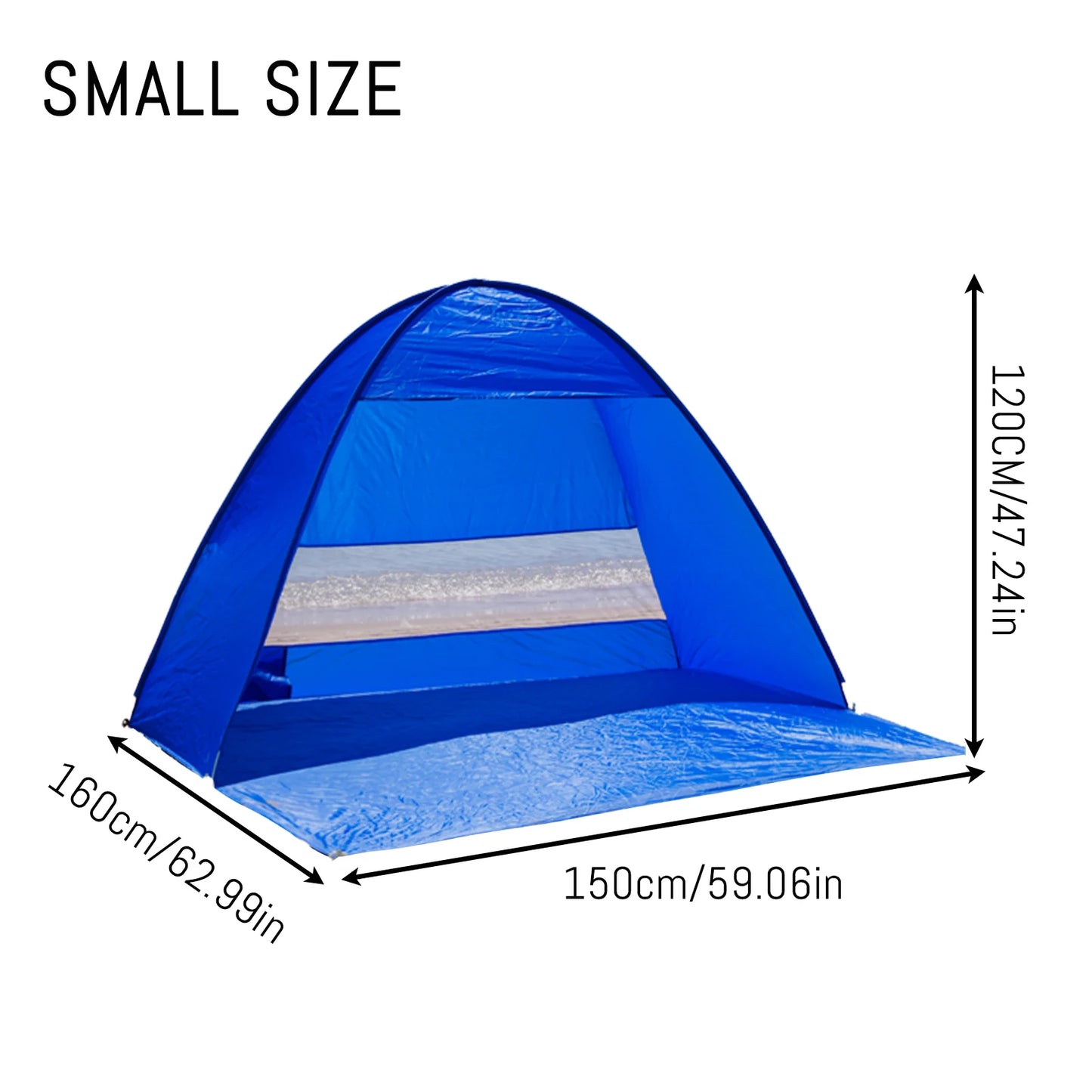 Pakicetus Pop Up Beach Tent With Handbag Compact Folding Design