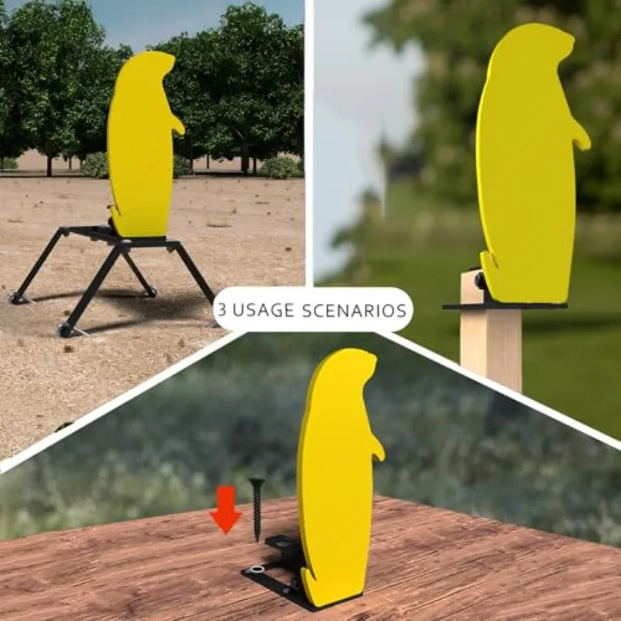 Prairie Dog AR500 Auto Reset Target Three Eighths Inch With Stand
