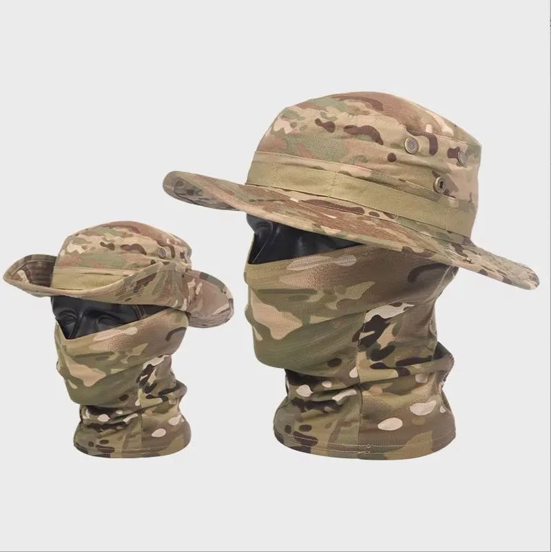CN Zhejiang Camouflage Boonie Cap Balaclava Hat Outdoor Hunting