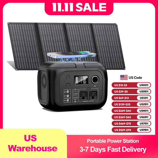 SinKeu 300W Portable Power Station 260Wh Solar Generator