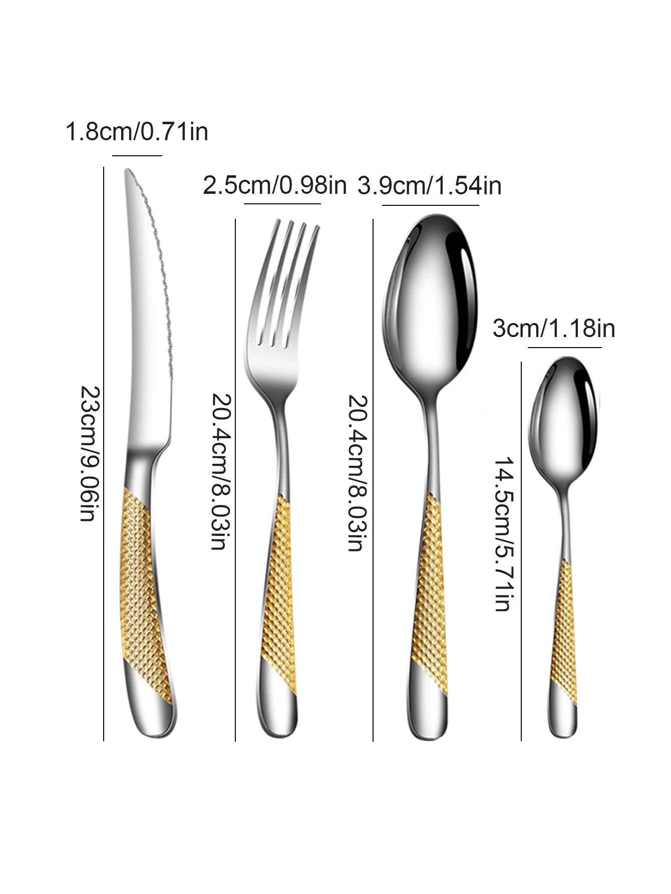 Choice Star Diamond 24pc Stainless Steel Flatware Set