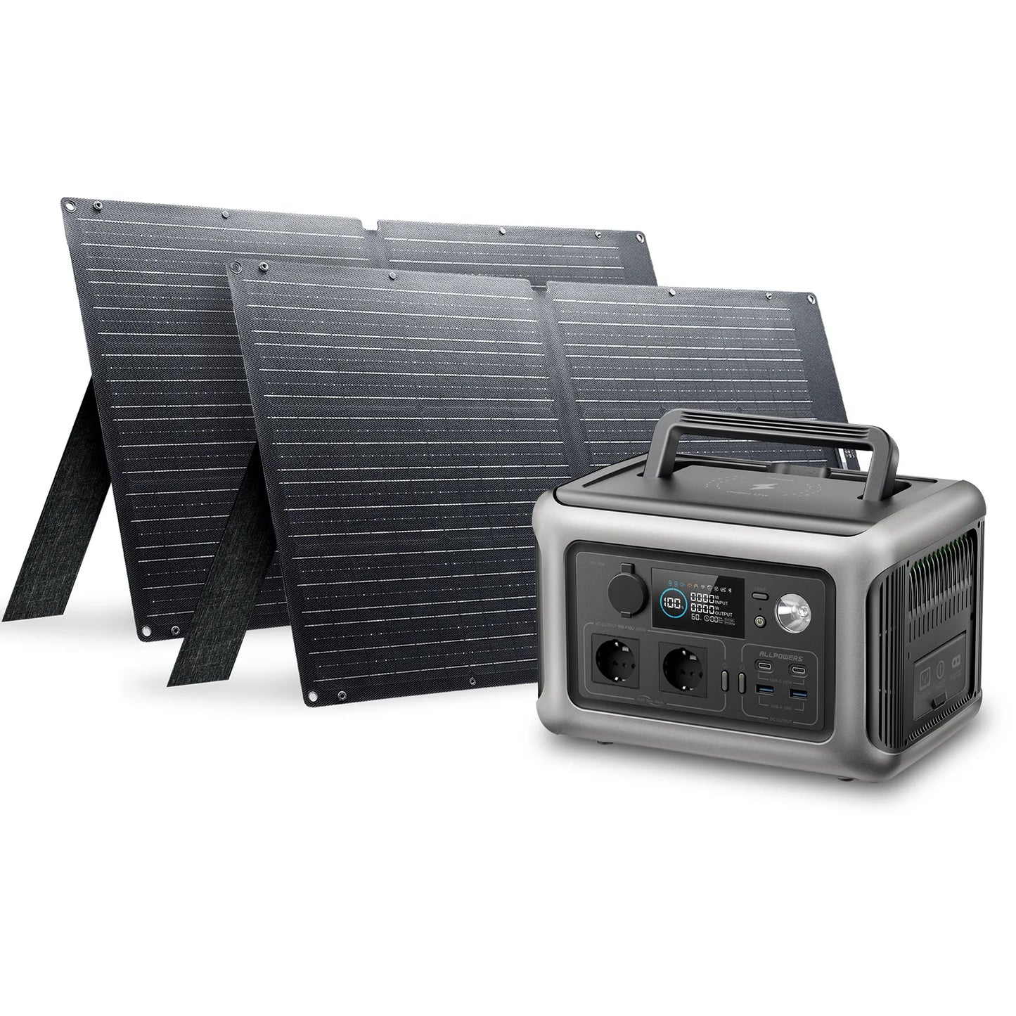 Allpowers R600 Portable Power Station With Solar Panel 299Wh LiFePO4
